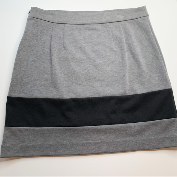 Ann Taylor LOFT Colorblock Gray Pencil Skirt Sz 4 - Picture 3 of 6